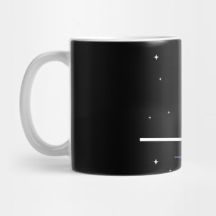 Abstract shapes and forms in space. Mug